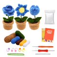 thumbnail image 1 of Lefu Beginners Crochet Flowers Kit Knitting Kit with Step-By-Step Tutorials DIY Craft, 1 of 5