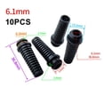 thumbnail image 1 of HLONK 10pc PVC cable gland connector rubber boot protector sleeve mobile phone charger, 1 of 7