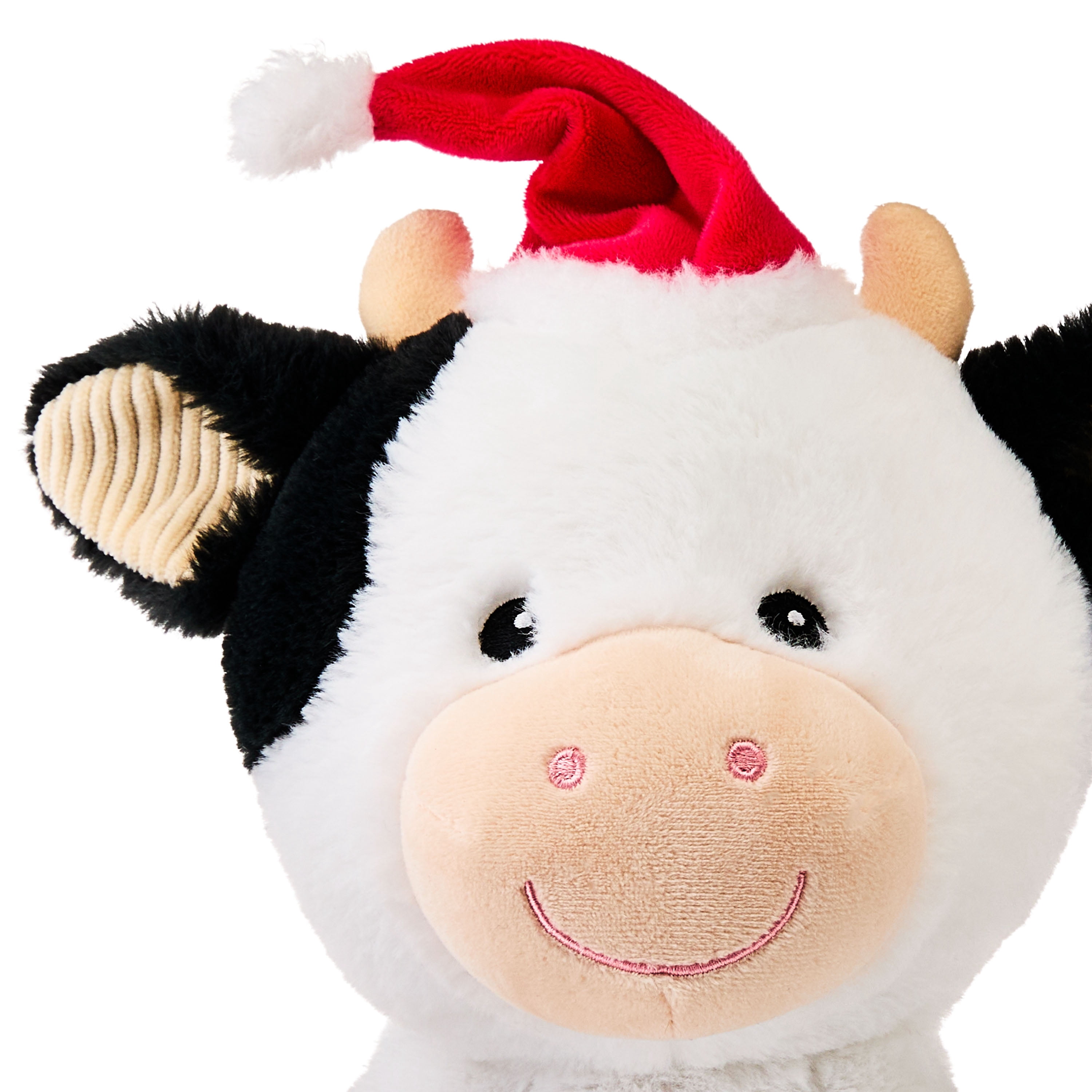 Spark.Create.Imagine. Holiday Cow Baby Plush Toy, White, 12.5"
