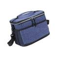 thumbnail image 2 of koolsoo Bag Lunch Box Multifunctional Zipper Insulated Thermal Bag for Travel Beach Work Lunch Office Hiking Blue 25.5x15.5x19cm, 2 of 8