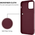 thumbnail image 5 of for iPhone 12 Pro Case, iPhone 12 Case for Women, Liquid Silicone Soft Gel Rubber Bumper Shockproof Protective Anti-Scratch Microfiber Lining Cloth Case with Ring for iPhone 12/12 Pro-Red., 5 of 9
