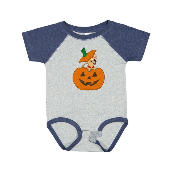 Inktastic Halloween Chihuahua Pumpkin Boys or Girls Baby Bodysuit
