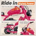 thumbnail image 4 of Arshin 40cc Gas Dirt Bike,20 MPH Mini Pit Bike with Off-Road Tires & Disc Brakes,Soft Spring Seat,160 Lbs Max Load,4-stroke(Pink), 4 of 8