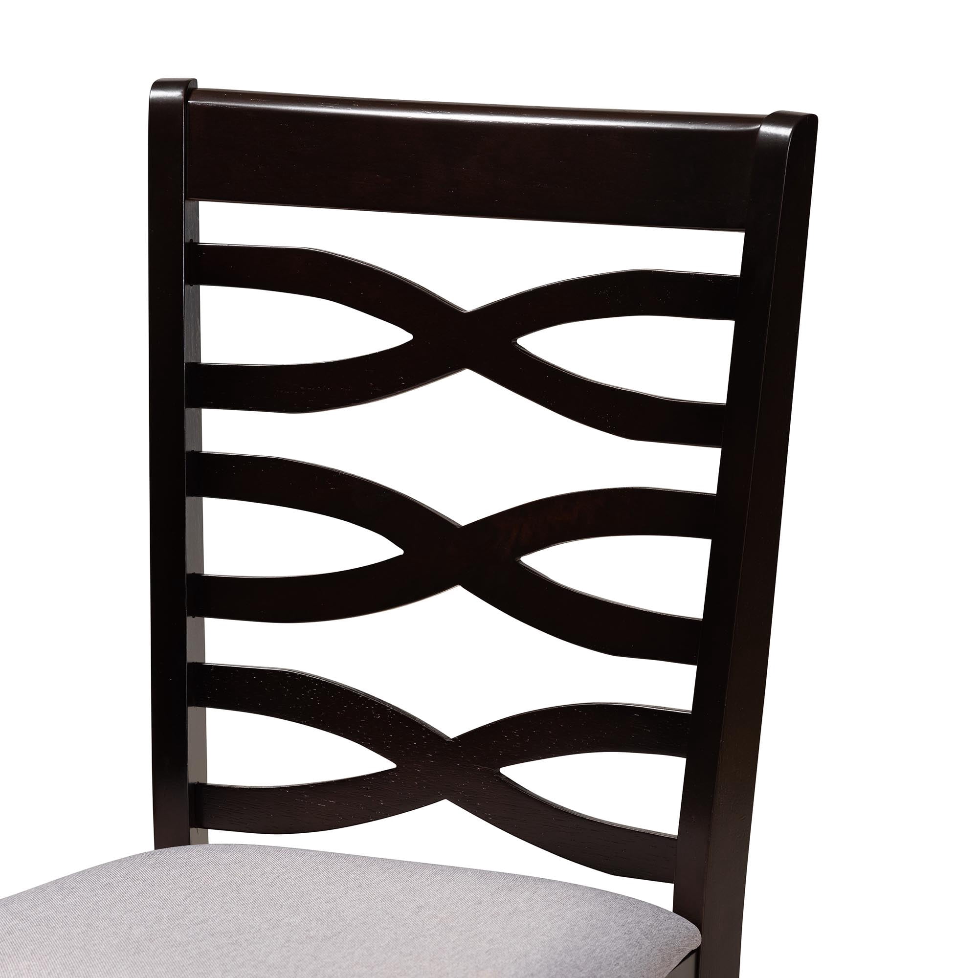 Baxton Studio Aspen Modern Dining Set, 5-Piece Set, Dark Brown
