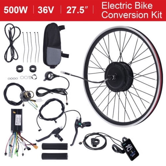 27.5" E-Bike Front Wheel Hub Motor Electric Bicycle Motor Conversion Kit 500W 36V