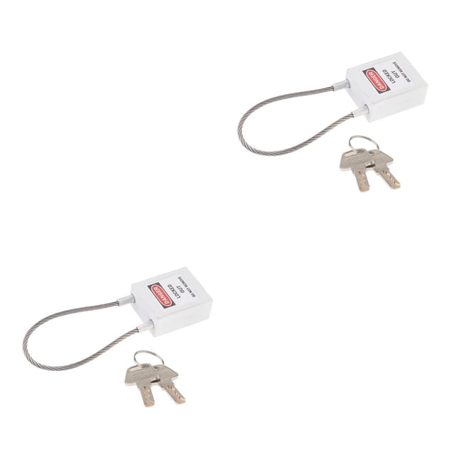 Cerradura de aislamiento Advancent de bloqueo de seguridad de cable de acero inoxidable Blanco Type1