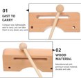 thumbnail image 5 of UPGRATOR Bloc de Rythme de Percussion Éducation Scolaire Marron Clair 1Pcs, 5 of 5