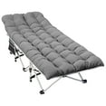 thumbnail image 2 of ModFusion Outdoor Folding Chair, Gray, Portable, Mattress, Carry Bag, Metal Frame, 575lbs Capacity, 2 of 9