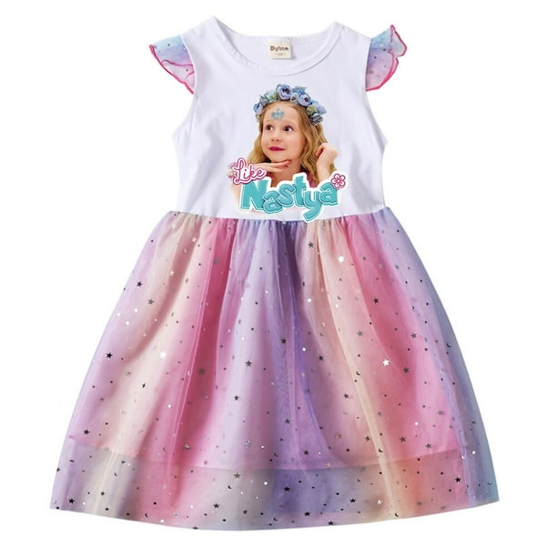 Vestido rosa de manga larga para niñas Falda de bebé Kawaii Nastyaing Estampado de dibujos animados Moda estética linda Y-carro zhangyuxiang LED