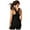 Black, variant on yunLCZ Square Neck Tank Top Women's Casual Cross Back Yoga Shirt Sleeveless Back Workout Sports Vest Top Summer Sleeveless Tops