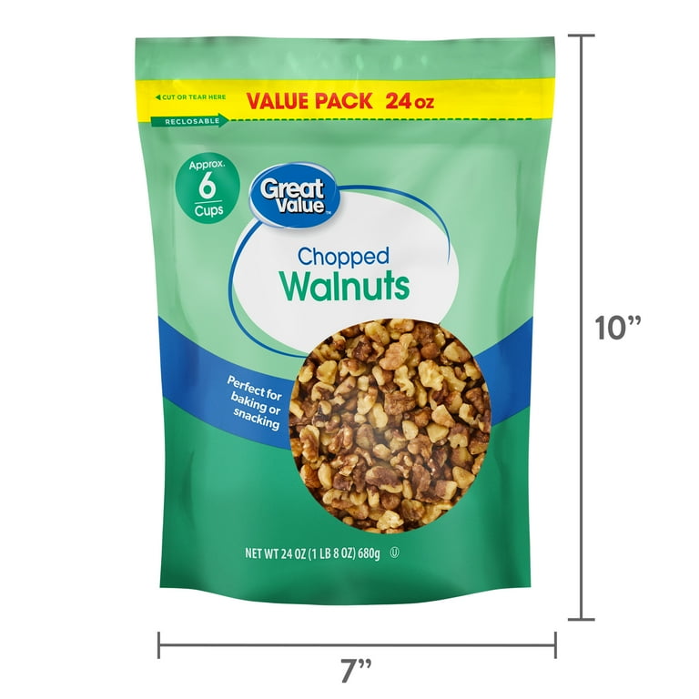 Great Value Chopped Walnuts, 24 oz - Walmart.com