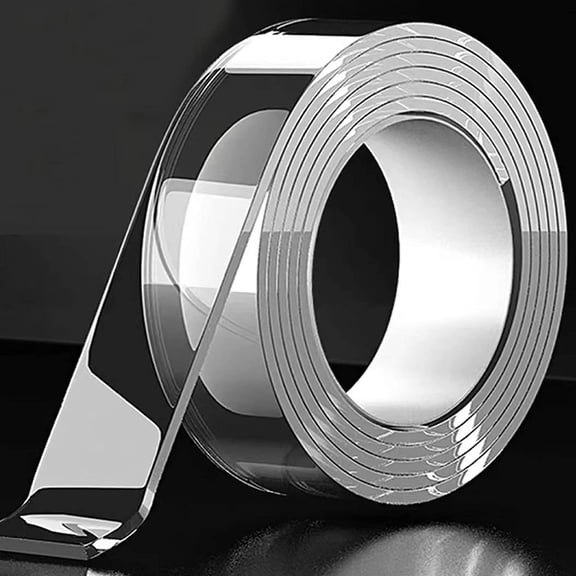 Double Sided Tape Heavy Duty Mounting Tape Waterproof Adhesive Strips Strong Elasticity Reused Multipurpose Nano Two Sided Tape Strong Adhesive for Home, Office, Car, Outdoor (9.85ft)