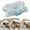 Blue&White, variant on Cervical Neck Pillows, Memory Foam Pillow with Cooling Silk Case for Neck & Shoulder Pain Relief, Side & Back & Stomach Sleepers(Gray&White）