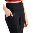 thumbnail image 3 of ID Ideology Womens Compression Croc Embossed Side Pocket 7/8 Length Leggings Textured Croc M, 3 of 3