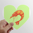 thumbnail image 1 of Gamba marina animal Calcomanías cardíacas,calcomanías para equipaje, 1 of 3