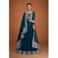thumbnail image 2 of Event Wear Anarkali Gown Outfits Indian Pakistani Designer Salwar Kameez Suits ( Blue, S - 38 ), 2 of 6
