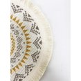 thumbnail image 4 of Fennco Styles Boho Mandala Fringe Decorative Cotton Placemats 13-inch Round, Set of 4 - Multicolored Heat Resistant Insulation Table Mats for Home Decor, Dining Table, Banquets and Special Events, 4 of 5