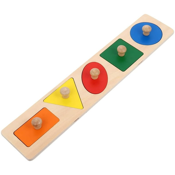Juguete De Clasificación De Colores De Madera, Clasificador De Rompecabezas De Forma Geométrica, Tablero De Aprendizaje Educativo Preescolar, Juguetes Para Niños Pequeños Jormftte WRLF-284