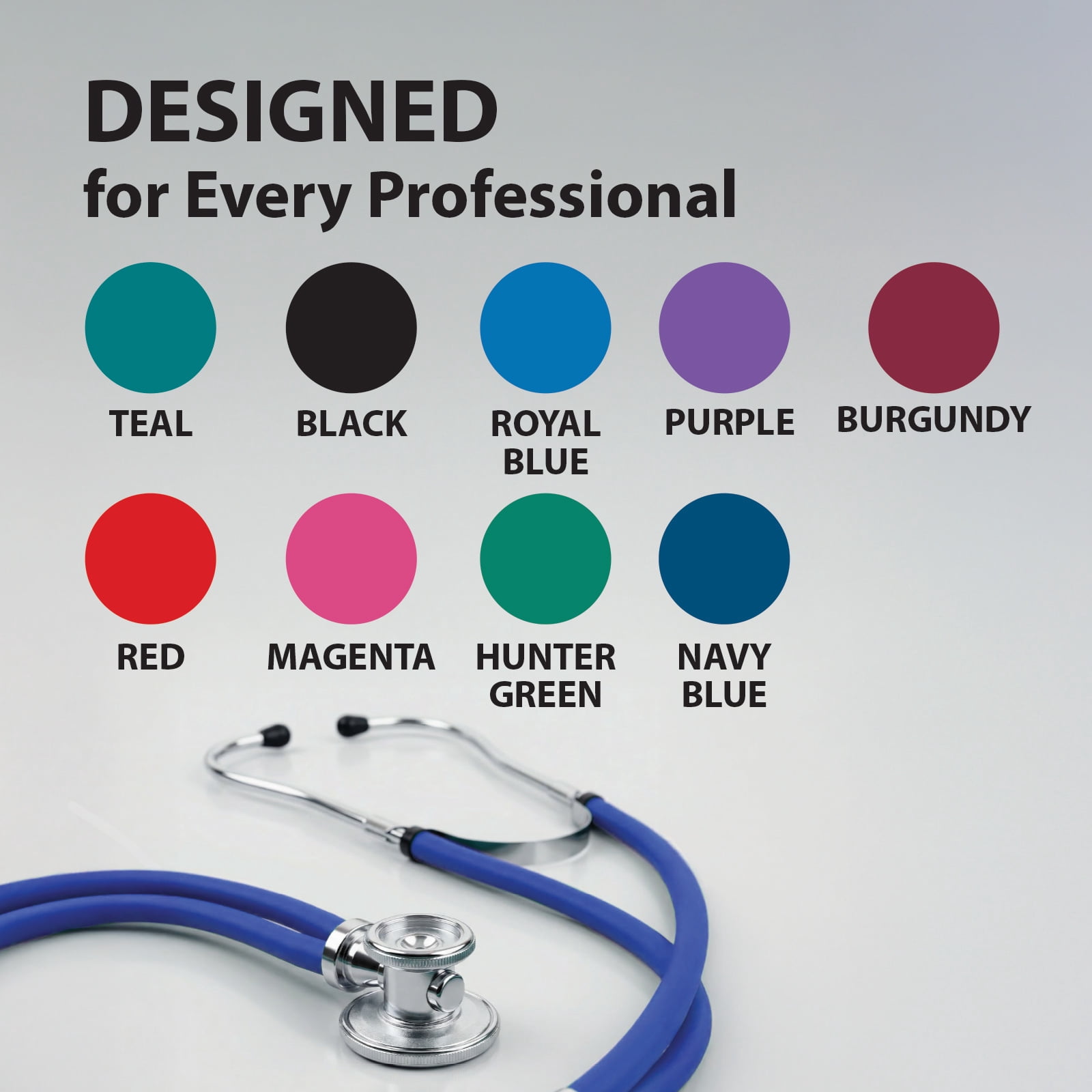 Veridian Healthcare Sterling Series Royal Blue Sprague Rappaport-Type Stethoscope