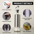 thumbnail image 2 of Oil and Vinegar Dispenser Set, 3Pcs 300ml Glass Olive Oil Bottles Oil Dispenser Bottles, 2 of 5