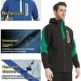 thumbnail image 6 of Men's Lightweight Waterproof Rain Jacket Windproof Raincoat with Hood Outdoor Ventures, 6 of 8
