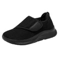 thumbnail image 3 of Women's Lightweight Wide Walking Shoes for Seniors, Breathable Orthopedic Comfort Shoes, Adjustable Strap Easy-Wear Footwear for Middle-Aged & Elderly, Spring Casual Mom Shoes Black 36, 3 of 9