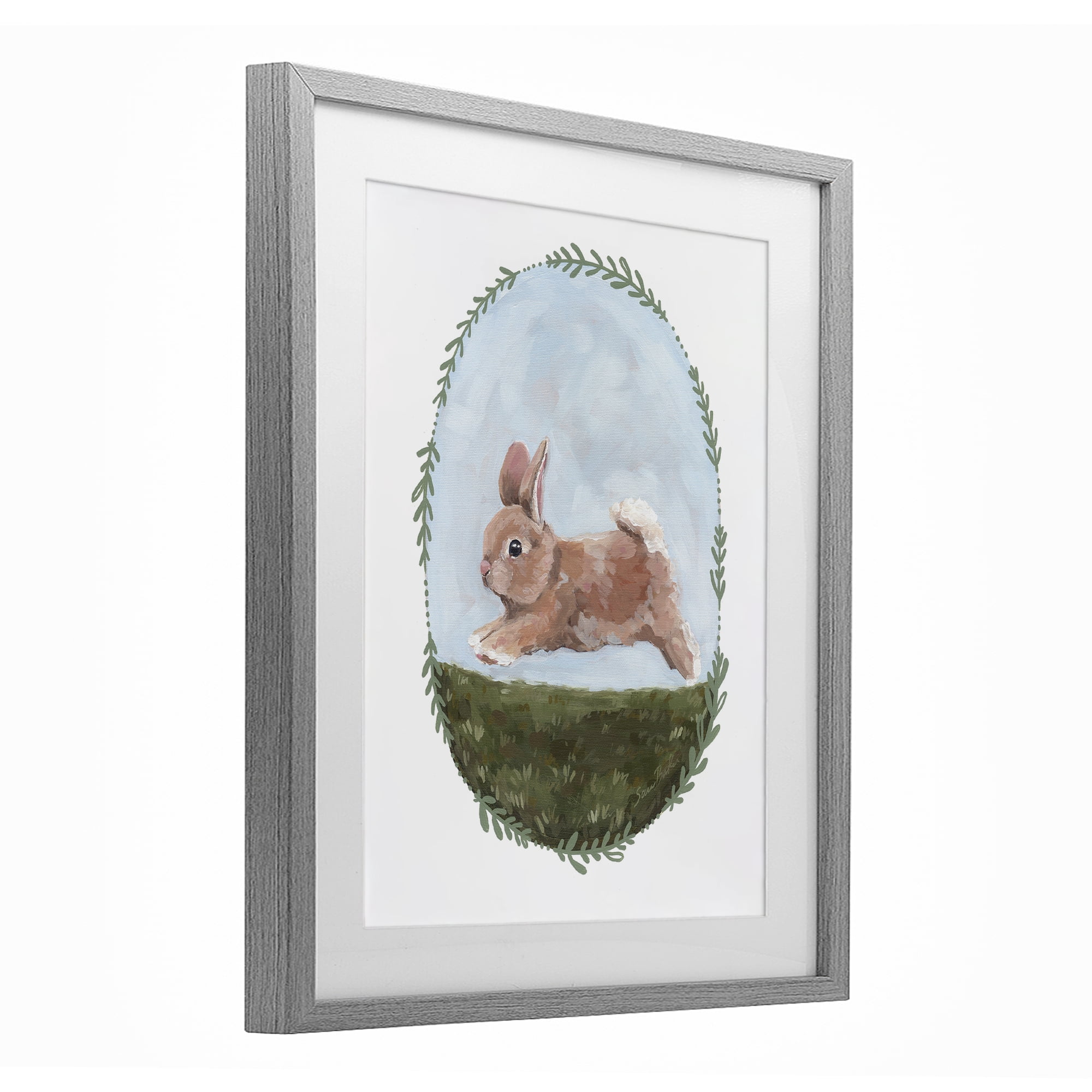 Stupell Industries The Goodness of Spring Gray Framed Print Under Glass, design by Sara Baker