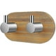 thumbnail image 1 of Adhesive Hook, Wall Hooks For Bathroom Towel Holder Hooks Kitchen Bedroom Stick Hook, Bamboo And Stainless Steel, 1 of 3