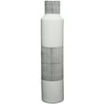 thumbnail image 5 of DecMode White Ceramic Handmade Decorative Vase with Gray Striped Accents, 7" x 7" x 31", 5 of 7