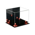thumbnail image 3 of Deluxe Acrylic Baseball Cap Display Case Orange Risers Mirror (A006-OR), 3 of 5