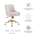 thumbnail image 7 of Modway Discern Performance Velvet Office Chair in Pink, 7 of 7