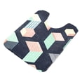 thumbnail image 7 of Yayeee Bath Rug for Bathroom Floor Non Slip Contour Fluffy Soft Absorbent Mat, 20"x24", Black Cubes, 7 of 7