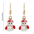 thumbnail image 2 of SUSHANG Christmas Earrings Christmas Tree Bell Earrings Christmas Creative Holiday Party Earrings Jewelry Hoop Earrings Women, 2 of 3