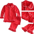 thumbnail image 5 of Venta al por mayor de pijamas para niños y niñas, conjunto de pijamas a juego para la familia, ropa de estar por casa, ropa de bebé de punto, pijamas navideños 100 % algodón, 5 of 5
