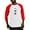 Red/White, variant on CafePress - Sigma Alpha Iota Black And White Crest Baseball Jersey - Cotton Baseball Jersey, 3/4 Raglan Sleeve Shirt