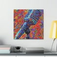 thumbnail image 3 of Microphone Through Pointillism - Canvas, 3 of 10