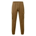 thumbnail image 5 of Men's Pants Sweatpants for Men Men's Corduroy Cargo Pants Retro Style Loose Fit Windproof Trousers for Work and Outdoor Activities Comfortable Casual Wear, 5 of 6