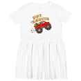 thumbnail image 3 of Inktastic Happy Thanksgiving Monster Truck with Turkey and Food Girls Toddler Dress, 3 of 5