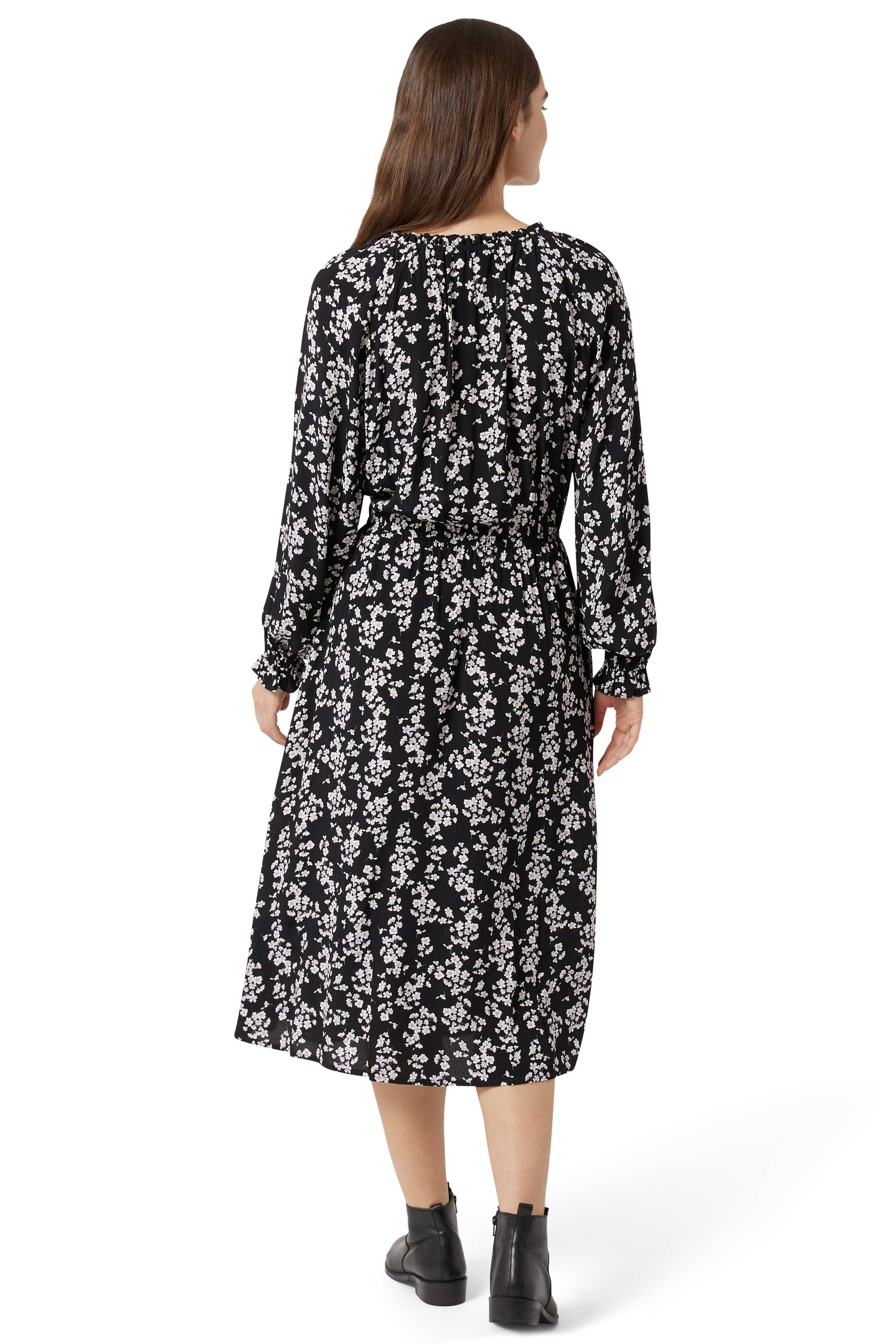 Chaps Women's Peasant Midi Dress