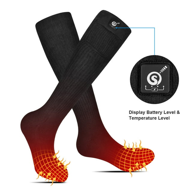 Savior Heat Heated Socks Electric Rechargeable Battery Foot Warm Winter Skiing