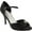 Black Satin, variant on Dyeables Nora - Color - Silver / Size - 9.5 M