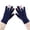 Navy, variant on HNMKIU Cute Panda Winter Knitted Touchscreen Riding Five Finger Thermal Mittens Windproof Cold Weather Beige - One Size
