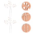 thumbnail image 3 of Milisten 2 Pcs Épingle à Cheveux Décor Perle Pièces de Cheveux Bijoux de Mariage Fourche à Cheveux, 3 of 5