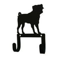 thumbnail image 2 of Wall Hook with Metal Pug Dog Accent and 2 Hangers, Black, 2 of 3