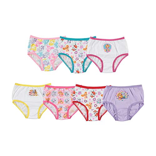 Nickelodeon Girls Paw Patrol Underwear Briefs - 2T/3T - Assorted (Pack of  7) 