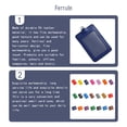 thumbnail image 4 of Inteprter 10 piezas de portatarjetas de identificación, suministros de oficina de negocios, funda protectora informal de colores, funda para tarjetas de Carpetas de archivos Vertical/Azul Oscuro, 4 of 6
