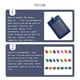 thumbnail image 4 of Inteprter 10 piezas de portatarjetas de identificación, suministros de oficina de negocios, funda protectora informal de colores, funda para tarjetas de Carpetas de archivos Vertical/Azul Oscuro, 4 of 6