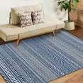 thumbnail image 5 of Haperlare Boho Area Rug 3' x 5' Geometric Rug Boho Chenille Indoor Area Rugs Machine Washable Vintage Carpet Kitchen Entryway Living Room Bedroom Decor, Navy Blue, 5 of 5