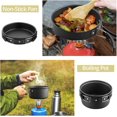thumbnail image 3 of ERSHI-12pcs Camping Cooking Set, Non-Stick Camping Pots and Pans Set with Mini Stove Stainless Steel Utensils, Lightweight, for Camping, Backpacking, Outdoor Cooking, Camping Cookware for 1-2, 3 of 4