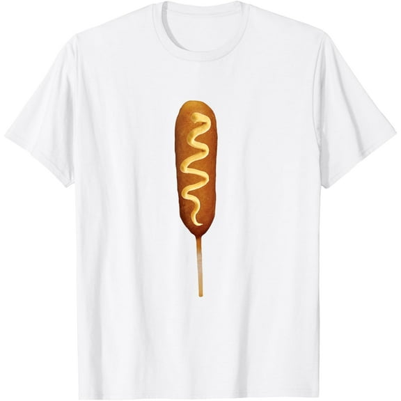 Corn Dog Lover Halloween Costume T-Shirt for Men Women KidsMen's and women's pure cotton short-sleeved shirts